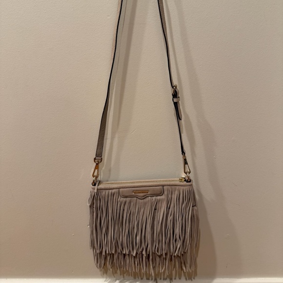 Rebecca Minkoff Handbags - Rebecca Minkoff taupe fringe suede bag
